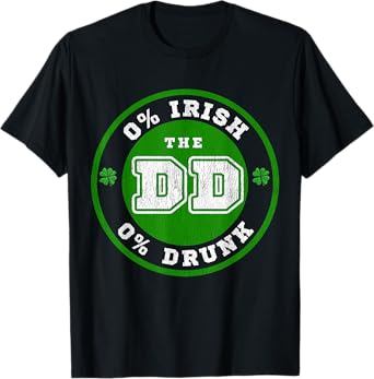 Designated Driver T Shirt for St. Patrick's Day Pub Crawl T-Shirt