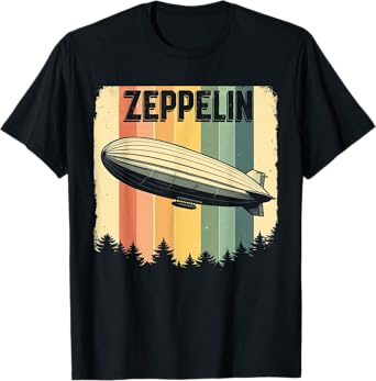 zeppelin t shirt Zepelin vintage 70s 80s Dirigible Airship T-Shirt