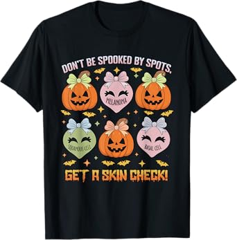 Dermatology Nurse Halloween Get A Skin Check Dermatologist T-Shirt