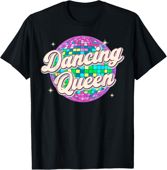 Dancing Queen Shirt Vintage Dancing 70s Kids Girl Women T-Shirt