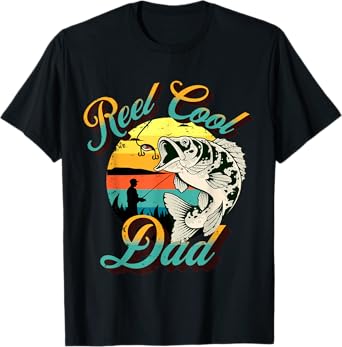 Funny Dad Fathers Day Gift Real Cool Dad Fishing, Dad Joke T-Shirt