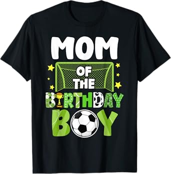 Soccer Mom Birthday Boy Party Soccer Family Matching T-Shirt