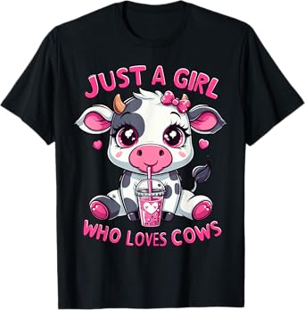 Cow Just A Girl Who Loves Cows T-Shirt