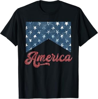 Funny Retro America Patriotic Western Cowgirls Graphic Tee T-Shirt