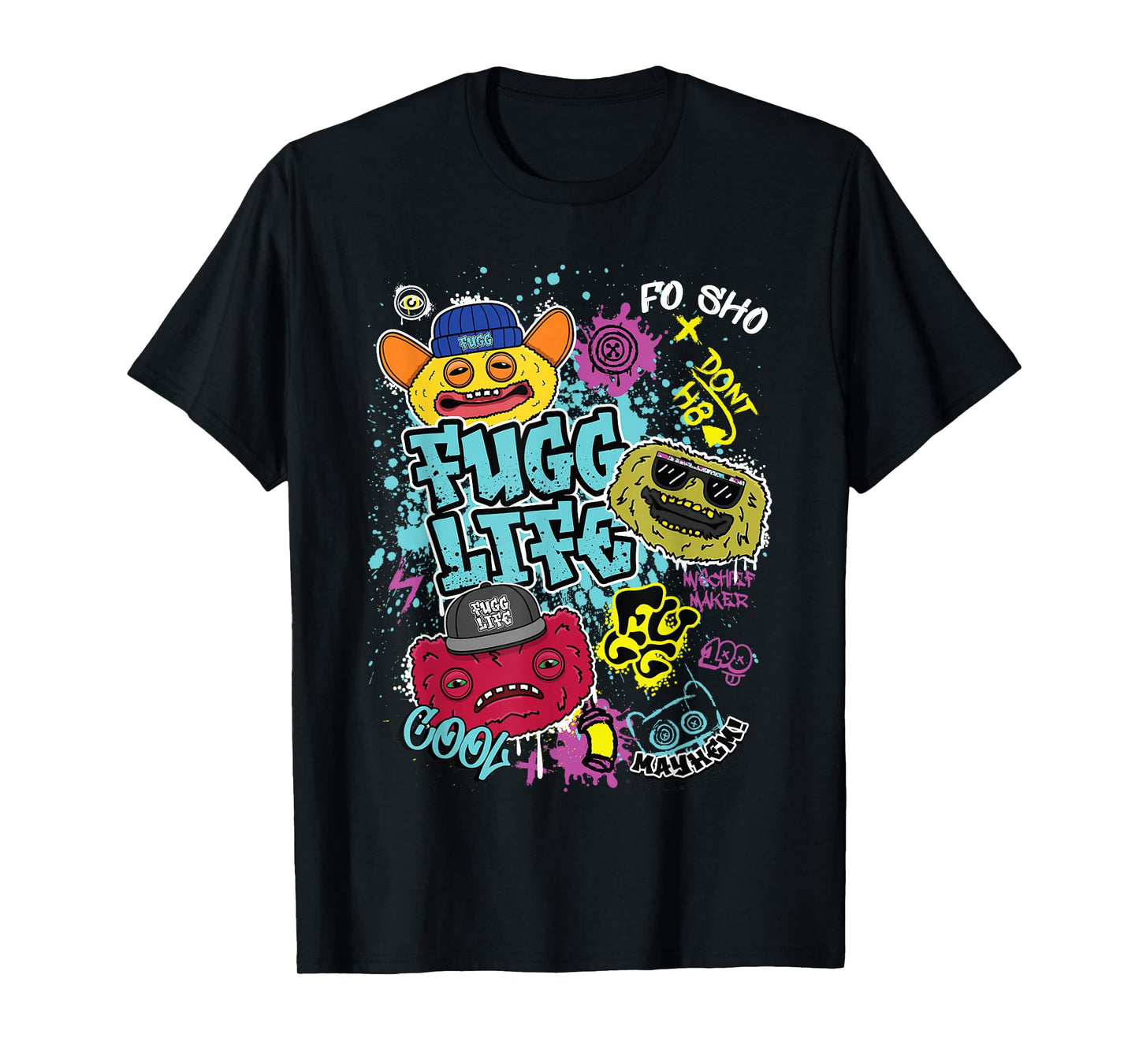 Fugg Life Grin Grin Count Underoo Mcgoo & Wide Eyed Weirdo T-Shirt
