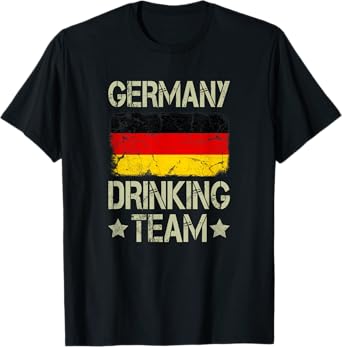 Germany Drinking Team German Flag Funny Drinking T-Shirt