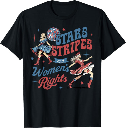 Stars Stripes And Women's Rights 4th Of July Equal Rights T-shirt