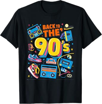Vintage Retro Back To 90's Graphic Design Men Women Kids T-Shirt