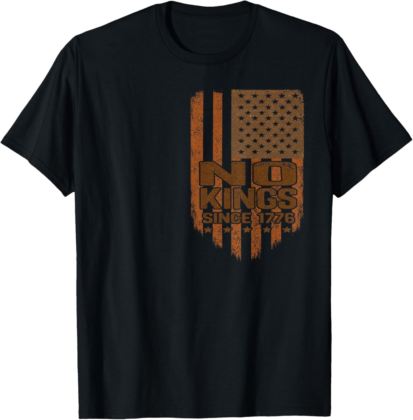 4th Of July No Kings In America Since 1776 America Flag T-shirt