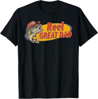 Reel Great Dad Funny Fishing Father’s Day Tee For Dad Him T-Shirt