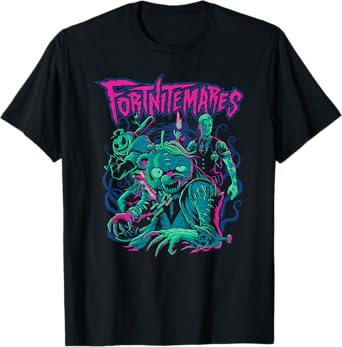 Fortnite Halloween Fortnitemares Retro Horror Group Shot T-Shirt