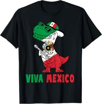 Viva Mexico Kids Independence Day Funny Dance Mexican T-Shirt