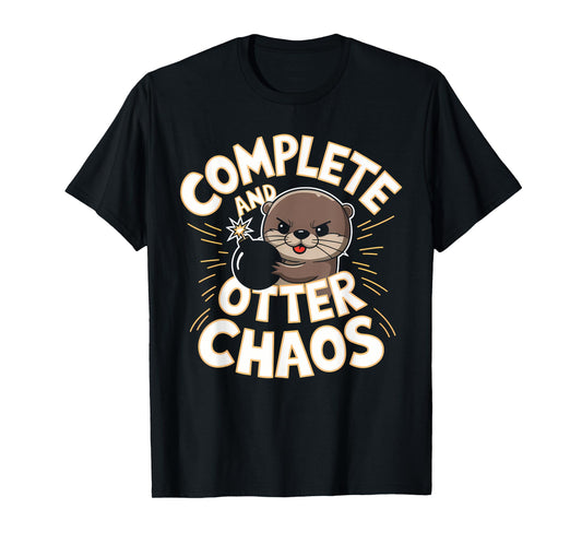 Complete and Otter Chaos Cute Funny Otter Christmas Gifts T-Shirt
