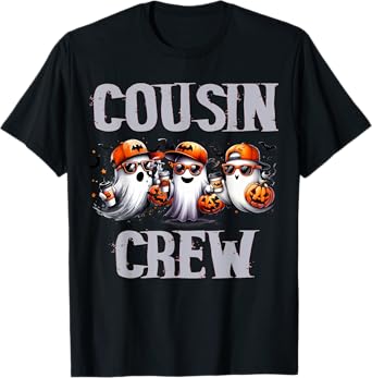 Halloween Cousin Crew Boo Ghost Kid Girl Boy Toddler Funny T-Shirt