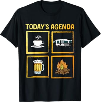 Cool Pop Up Camper Art for Men Women Caravan Popup Camper T-Shirt