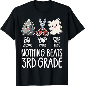 Nothing Beats 3rd Grade Funny Back to School Kids Teachers T-Shirt