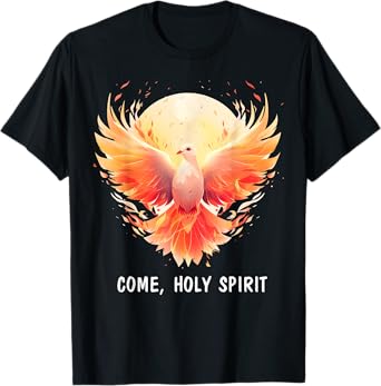 COME HOLY SPIRIT Jesus Christian Dove Pentecost T-Shirt