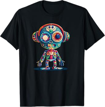 Skull with Headphones Music T-Shirt
