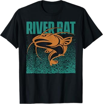 Catfishing Freshwater River Rat - Catfish Fishing T-Shirt