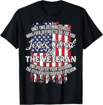 Jesus Christ And The Veteran T-Shirt Tshirt T-Shirt