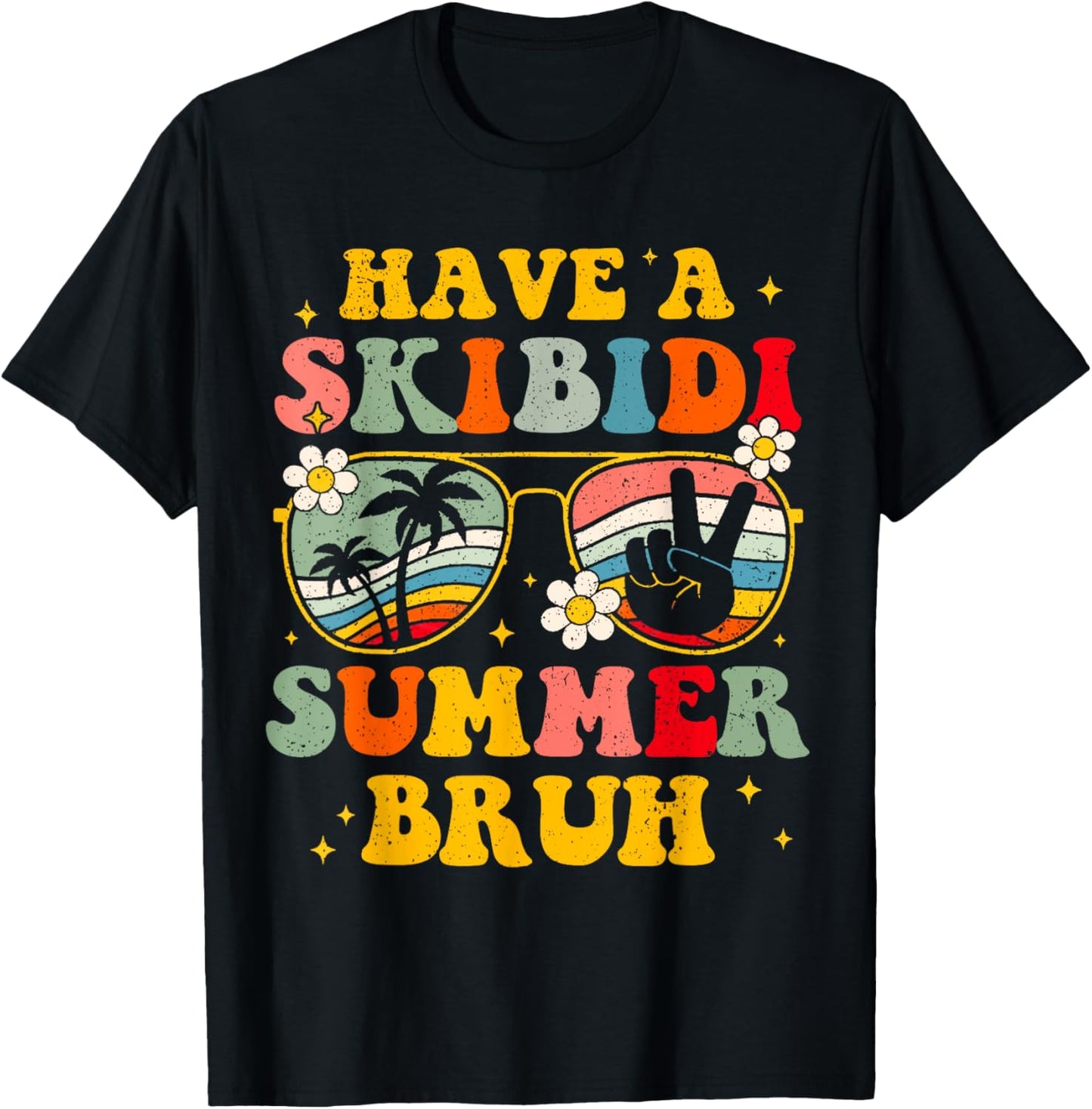 Retro Have A Skibidi Summer Bruh Last Day Of School T-Shirt