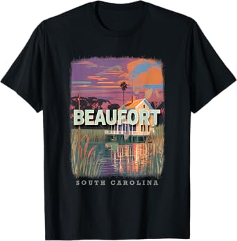 Beaufort South Carolina SC Lowcountry Charm SD918 T-Shirt