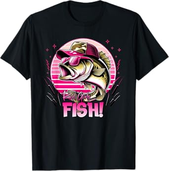 Fishing Women's Reel Girls Fish Fishing Girls That Like Pink T-Shirt