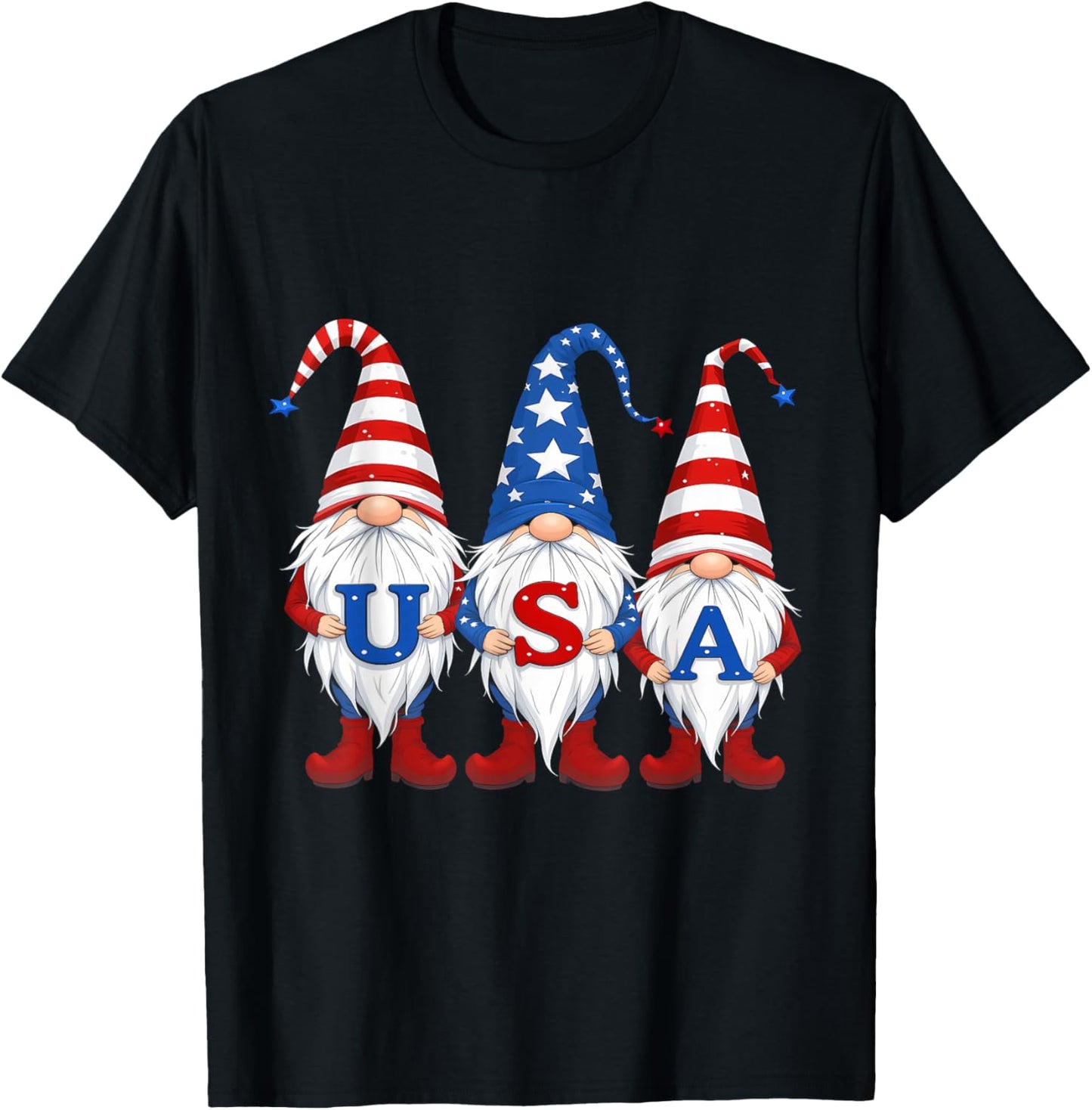 4th Of July America Gnomes Patriotic Usa Men Women Kids T-shirt