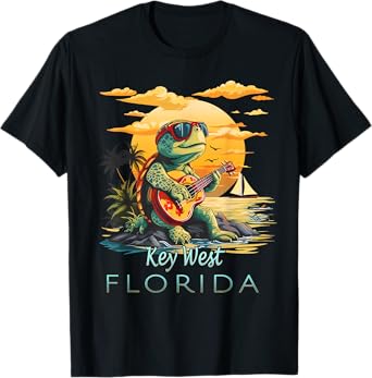 Key West Florida Keys Vacation Turtle T-Shirt