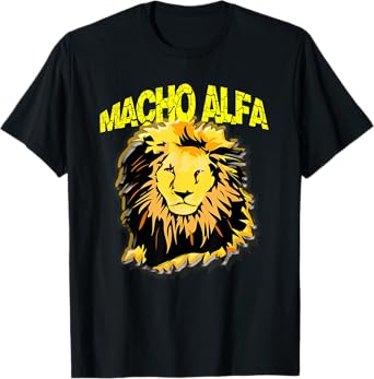 Leon La camiseta para el MACHO ALFA. Regalos Divertidos