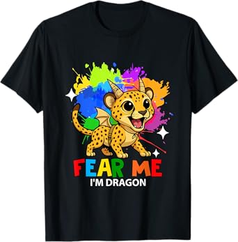 Funny Joke I'm Dragon Costume Cheetah Cosplay Dragon Lover T-Shirt