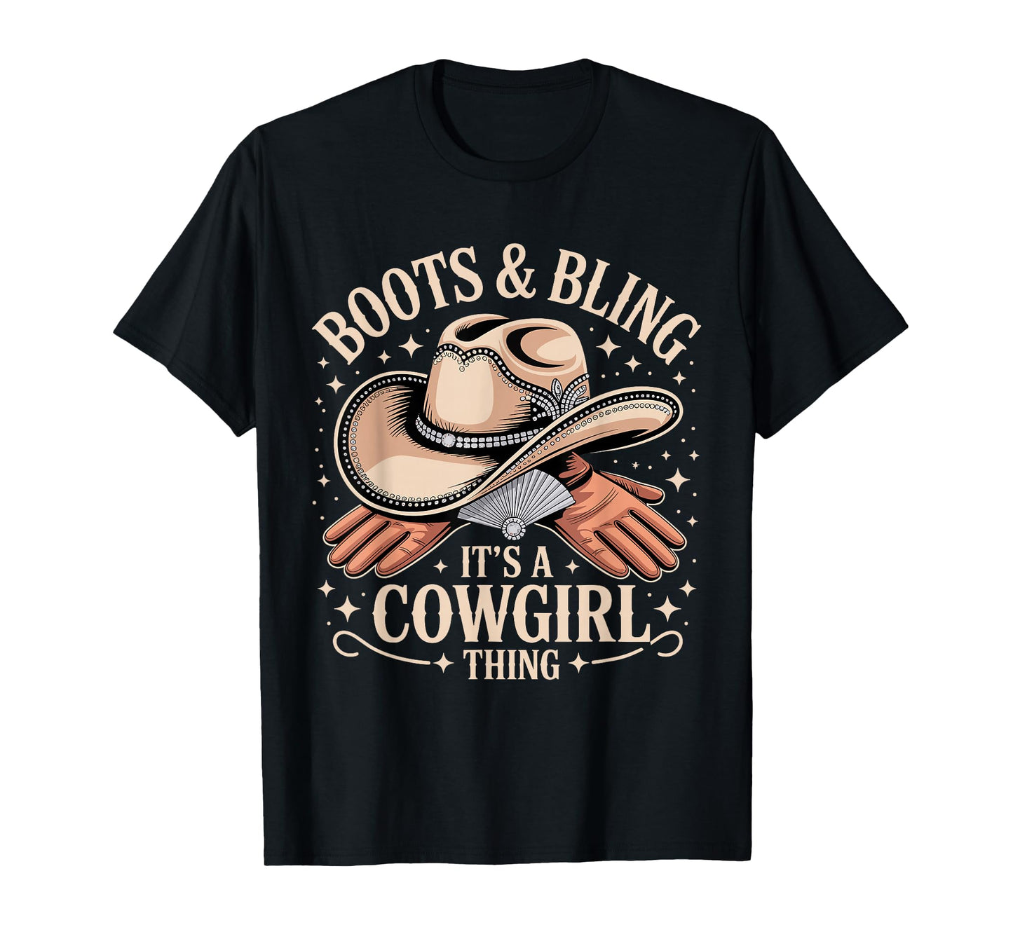 Boots and Bling It's Cowgirl Thing Western Country Melanin T-Shirt