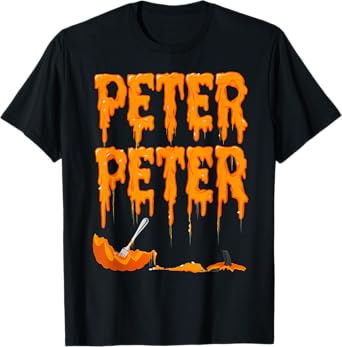 Peter Pumpkin Costume Eater For Couples Matching Halloween T-Shirt