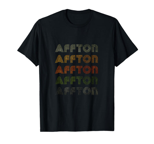 Love Heart Affton Tee Grunge Vintage Style Black Affton T-Shirt
