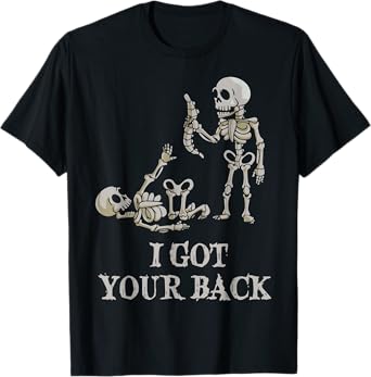 I Got Your Back Halloween Skeleton T-Shirt