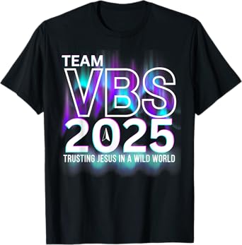Team VBS 2025 Northern Lights Crew Fun Vacation Bible School T-Shirt