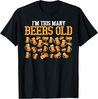 Funny 26 Year Old Beer Drinking Gag Gift, 26th Birthday T-Shirt