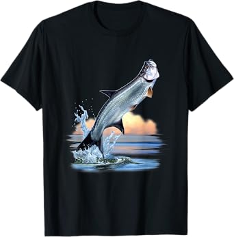 Tarpon Fish Fresh Water Wildlife Hunting Fishing Apparel T-Shirt