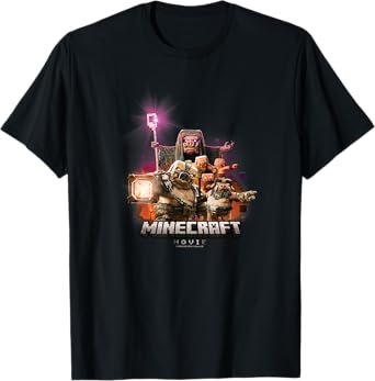 A Minecraft Movie Piglins Attack Nether Villain Mobs T-Shirt