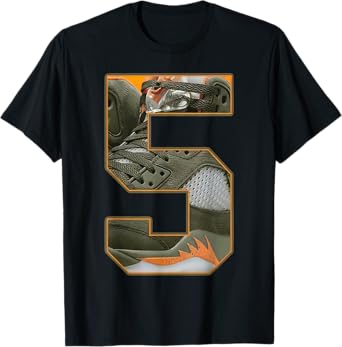 Number 5 Olive 5s Matching Tee Loser Lover Matching T-Shirt