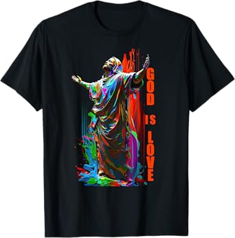 Christ God is Love Graffiti Design for Christian Jesus T-Shirt
