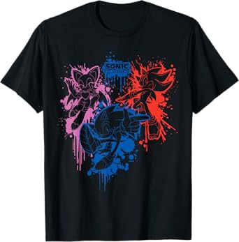 Sonic the Hedgehog - Spray Paint (Rouge, Sonic, Shadow) T-Shirt
