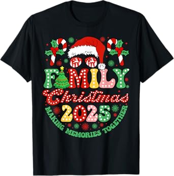 Family Christmas 2025 Christmas Squad Xmas Matching Pajamas T-Shirt