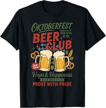 Oktoberfest Prost with Pride Funny German Men Women T-Shirt