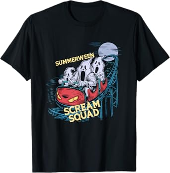 Summerween Scream Squad Rollercoaster Halloween T-Shirt
