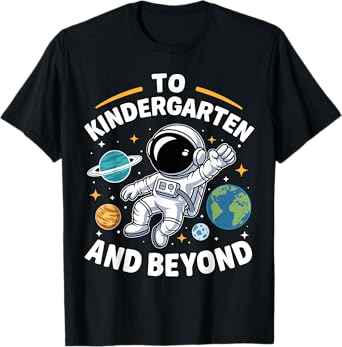 Kindergarten Student Teacher Astronaut Space Back to School T-Shirt