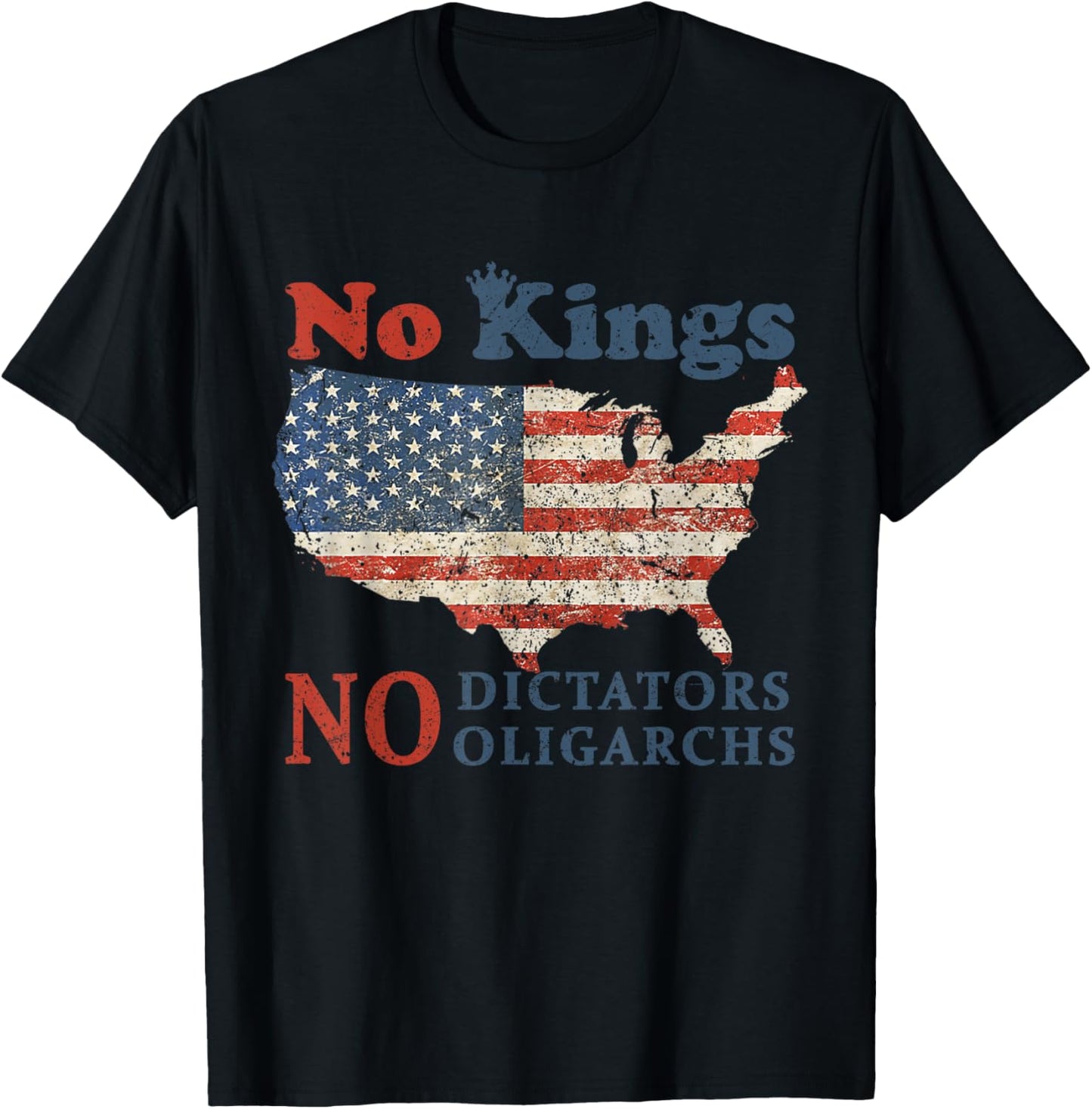 No Kings No Dictators No Oligarchs Anti Oligarchy Resist Tee T-Shirt