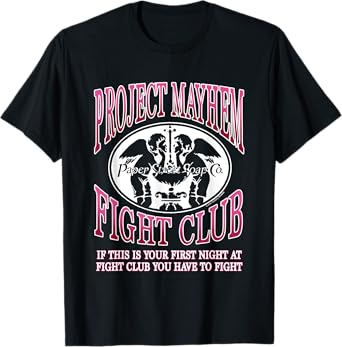 Fight Club Iconic Project Mayhem Fight Club Big Chest Logo T-Shirt