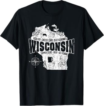 Vintage Wisconsin Shirt -I love Wisconsin tshirt