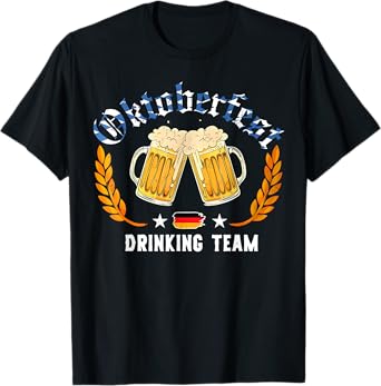 Oktoberfest Drinking Team 2025 Oktoberfest Costume Men Women T-Shirt